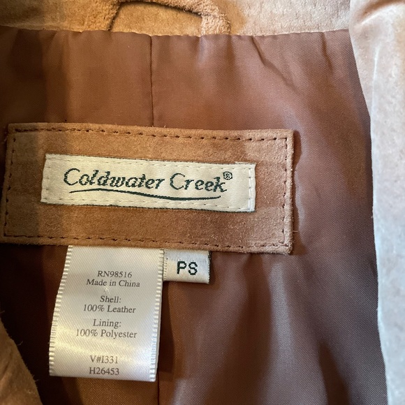 ~~ Gorgeous  Leather Suede Stitched Design Blazer Jacket ~~ - Picture 5 of 5